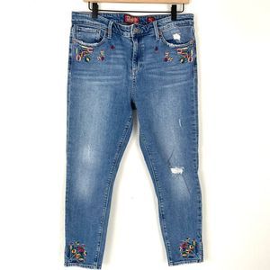 Lucky Brand Embroidered boho Jeans